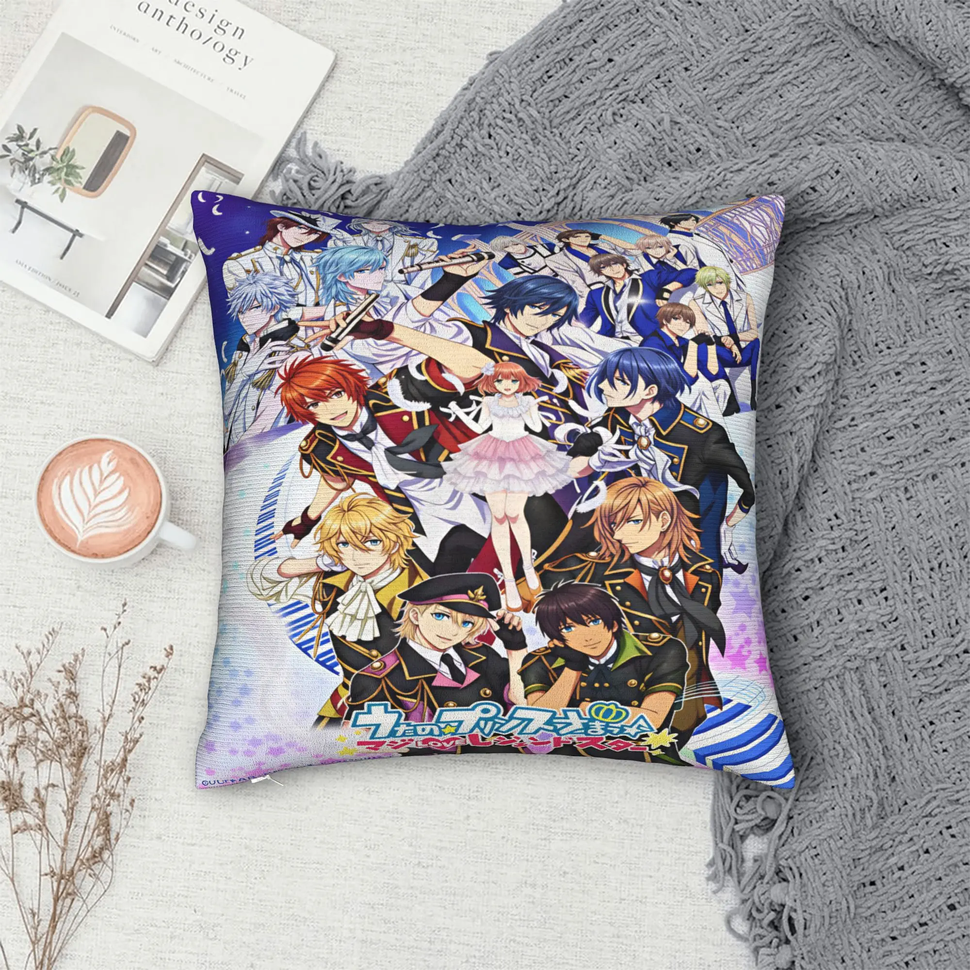 Pillow Case U-Uta no Prince-sama Hijirikawa Masato   Design  Pillow Cover For Sofa Bedroom Home Decor Cute Funny Pillowcases