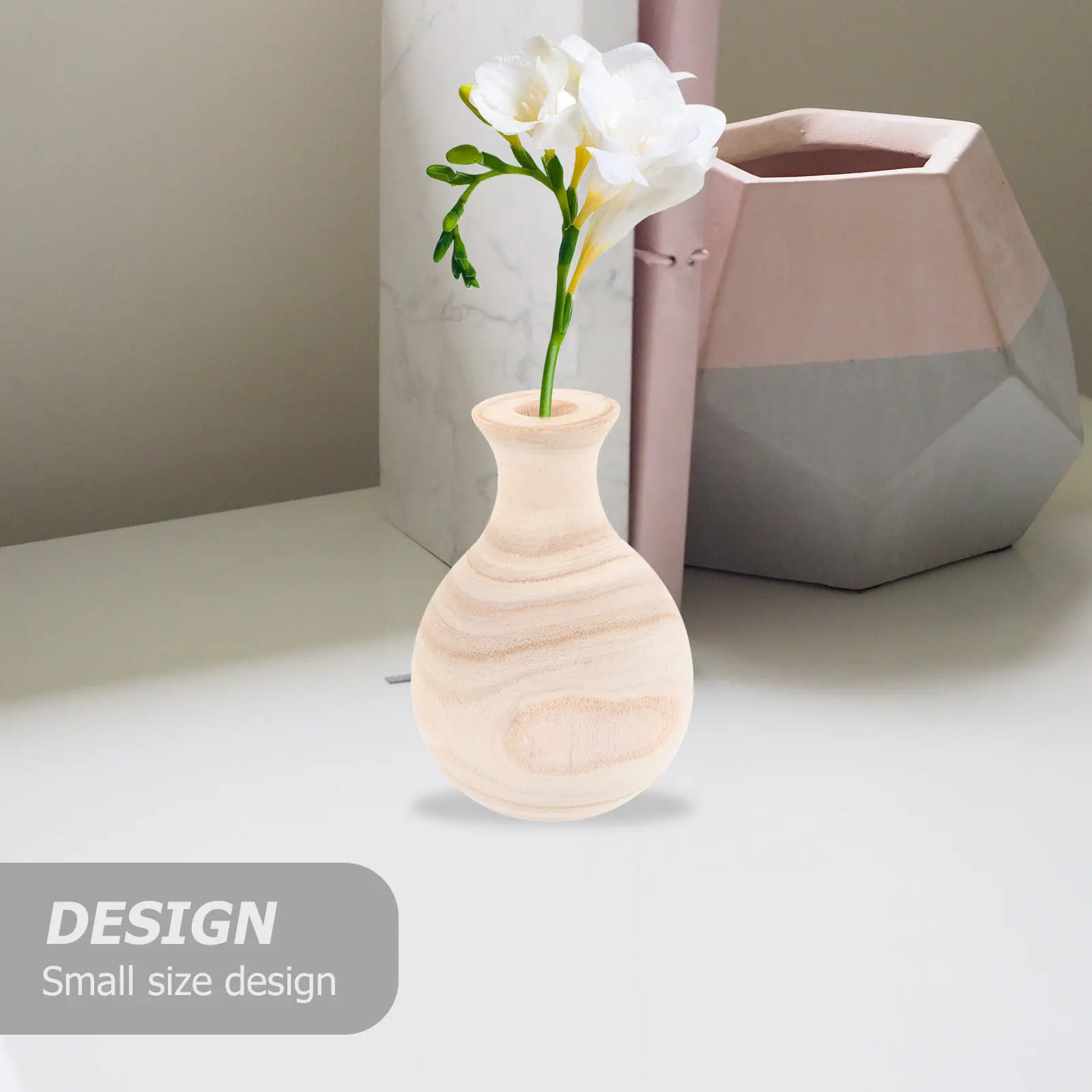 

Маленькая ваза из сосны, деревянная ваза в деревенском стиле для сухоцветов, декор для дома, центральное украшение стола, настольный горшок для растений, деревянная подставка для цветочных композиций