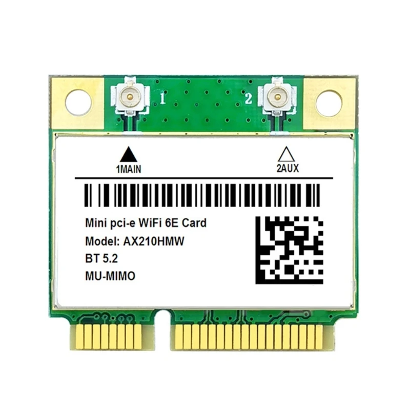 

Беспроводная карта Wi-Fi AX210 Mini-PCIE 6E AX210NGW AX210 5374 МБ wifi6e BT5.2 Прямая поставка