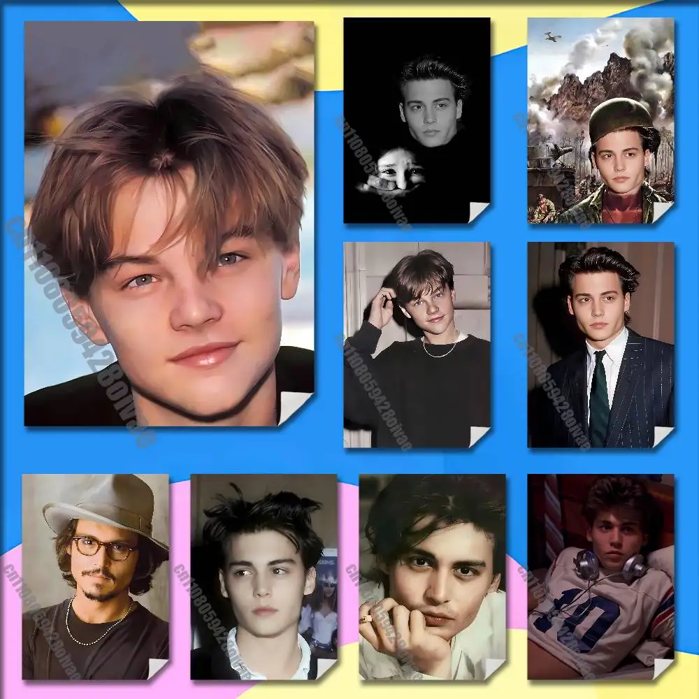 

American Actor J-Johnny Depp Poster Wall Murals For Offices 50x70cm Self-adhesive Decoration Sticker Playbill Cover