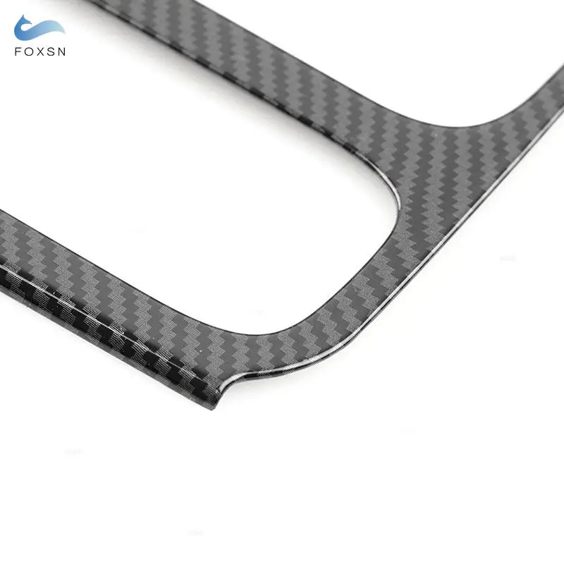 Car Central Control Water Cup Holder Frame Cover Silver/Carbon Texture For VW Tiguan MK1 2008 2009 2010 2011 2012 2013 2014 2015