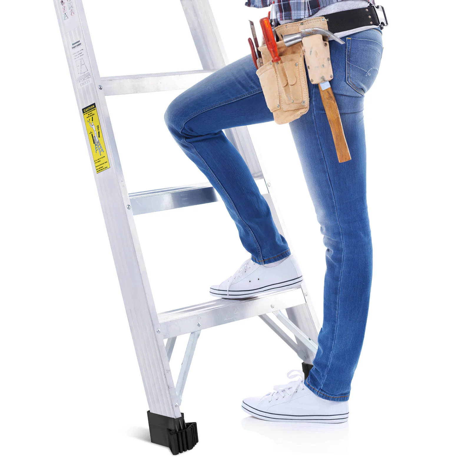 

4Pcs Ladder Feet Protectors Non Slip Durable Covers Replacement Pads for Step Ladder Extension Feet Cushions Accessories