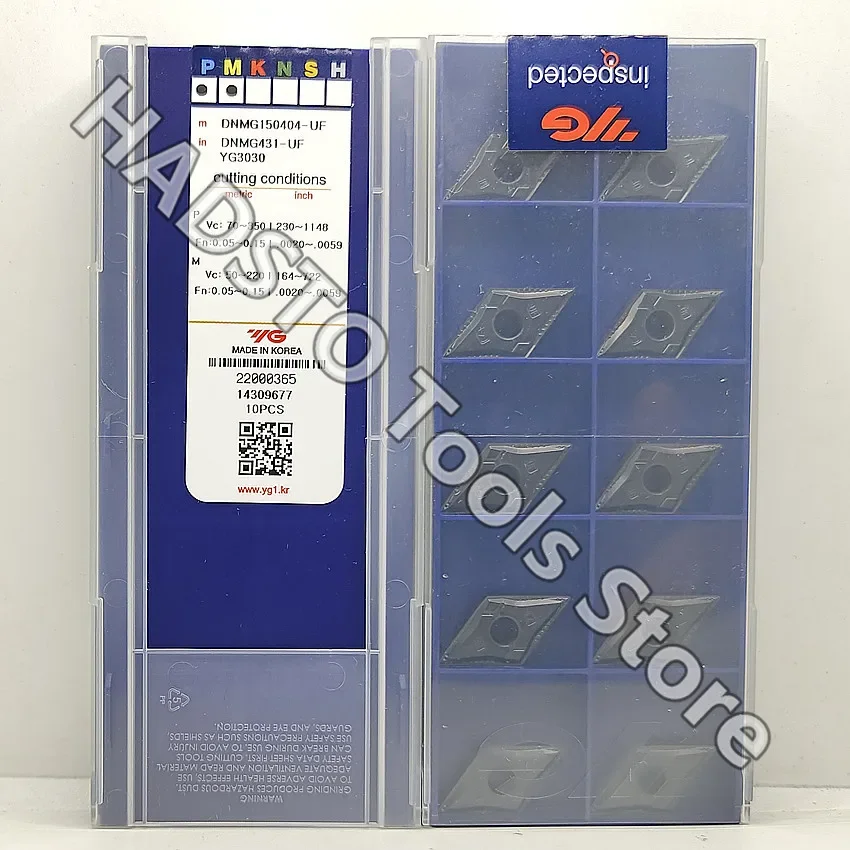 

DNMG150404-UF YG3030/DNMG150604-UF YG3030/DNMG150608-UF YG3030 DNMG431 DNMG441 DNMG442 Твердосплавные пластины с ЧПУ Токарные пластины