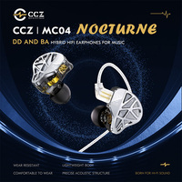 In-Ear HiFi Earphones CCZ MC04 DD&BA Hybrid Wired Headphones Stereo Bass Gaming Headsets Monitor Detachable 0.78mm 2Pin Cable