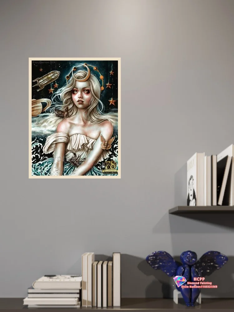 Victorian Vampire Dark Gothic Diamond Painting Kit Square Round Diamond 5D DIY Mosaic Handmade Art Unique Gift Crafts Home Decor