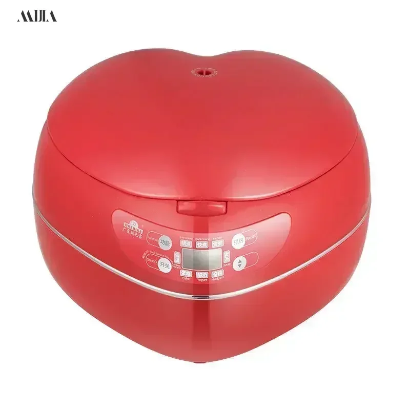 Heart-shaped rice cooker household dormitory multi-function smart reservation rice cooker non-stick pan