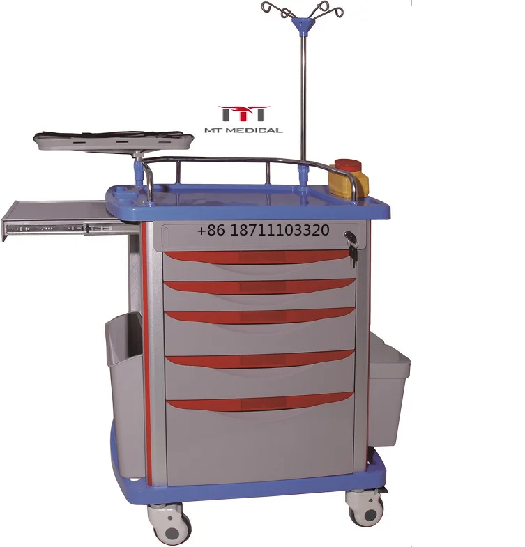 

MT MEDICAL Emergency Crash Cart Emergency Trolley Hospital Medical Emergency Crash Cart Trolley Manufacturers