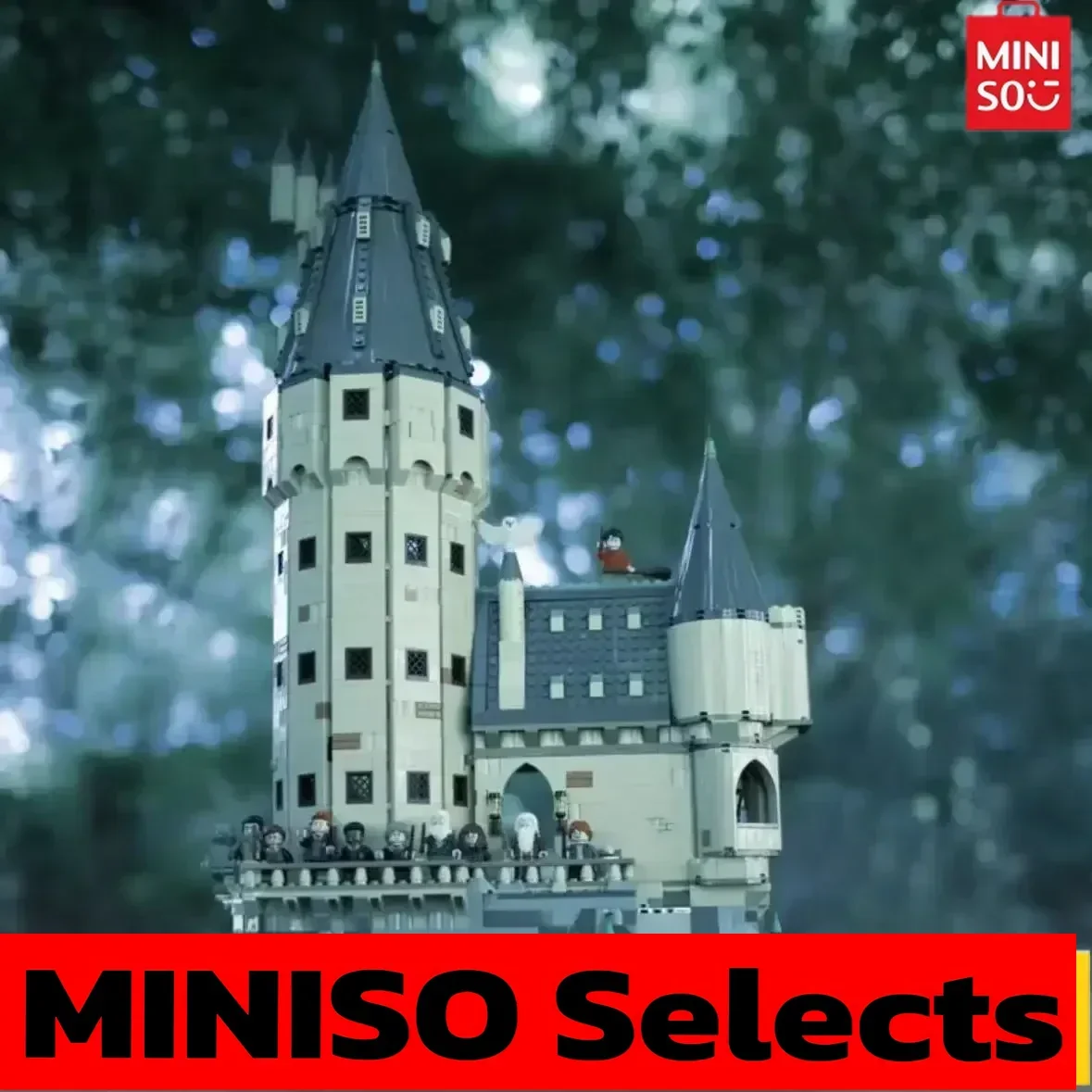 MINISO-bloques de construcción creativos, Kits de modelos de Castillo de la Torre Principal expertos, juguetes aptos para decoración del hogar, regalos de fiesta de cumpleaños y Navidad, 76454