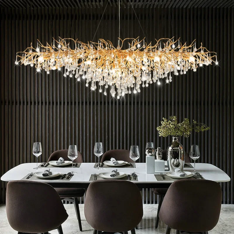 

LED Ceiling Chandeliers Lighting Modern Branches Lustre for Living Dining Room Hotel Hall Decor Pendant Lights Suspension Lustre