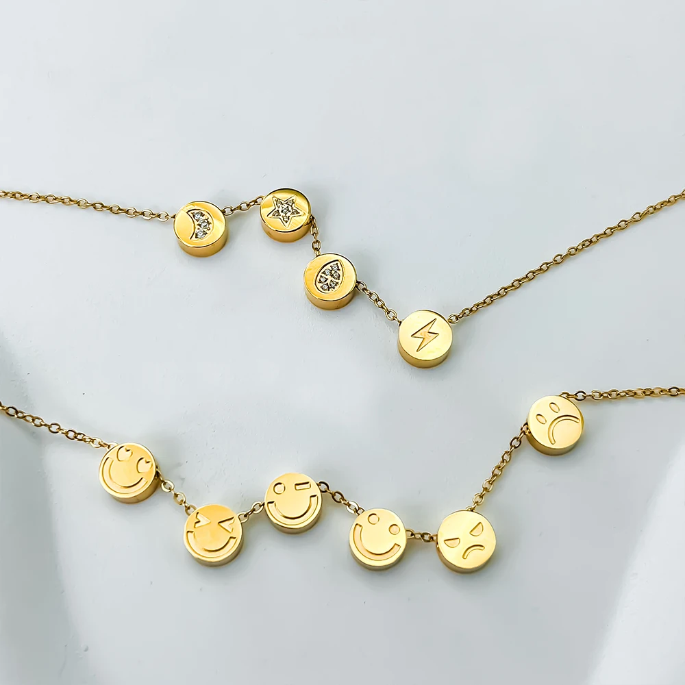 eManco Mini Round Delicate Jewelry Gold and Silver Heart Pendant Homemade Bracelet and Necklace Making Accessories