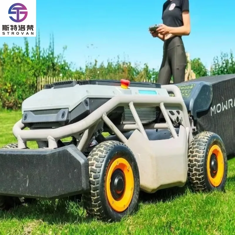 

STLF WJW Cordless DIY Robot Lawn Mower with Remote Control System for Garden Cutting in Stock and Ready for Sale
