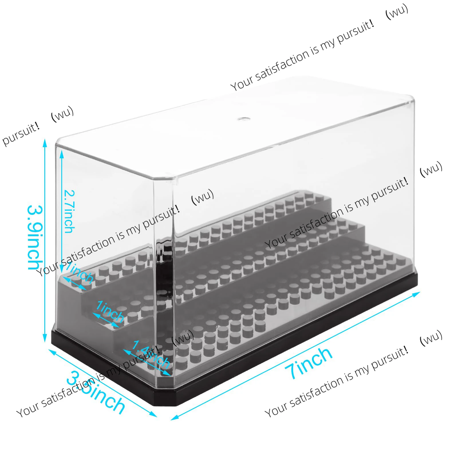 Acrylic Minifigures Display Case, Stackable and Dustproof Building Block Display Box for Lego Action Figure