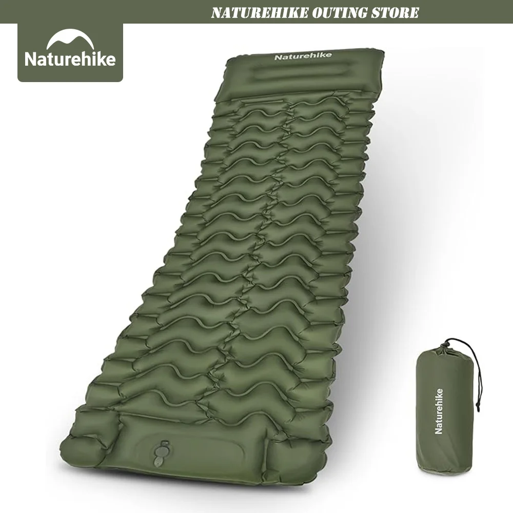 

Naturehike FC01Надувная подушка Ножной насос Модель Одиночная двойная воздушная подушка Открытый Кемпинг Туризм Путешествия Портативный Широкий дизайн