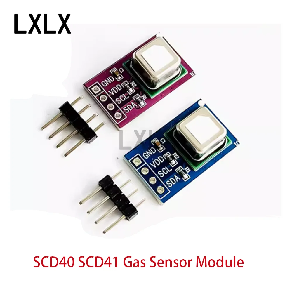 LXLX1 SCD40 SCD41 Gas Sensor Module Detect CO2 Carbon Dioxide Temperature and Humidity 2-in-1 I2C Communication