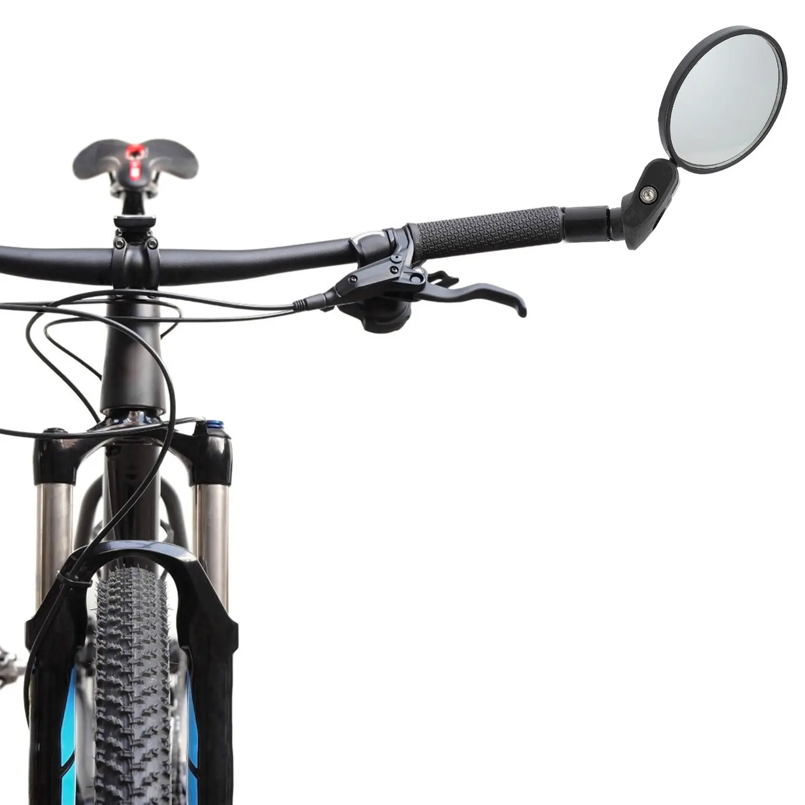 

1Set Heavy Duty Cycling Rearview Mirror with 360 Degree Rotation Adjustable Viewing Angle Bike Mirror for Road Urban Cycling