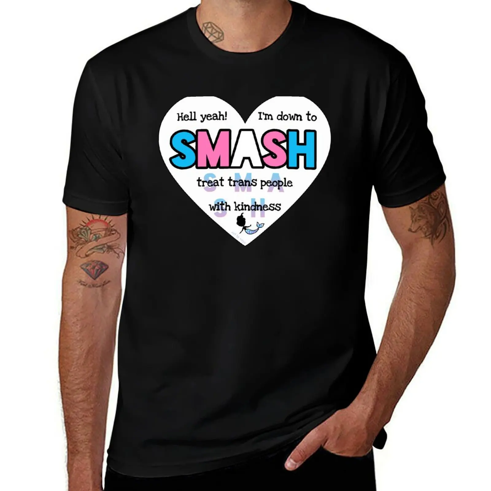 T-shirt SMASH pour la charité, t-shirt utilitaire décontracté pour le travail