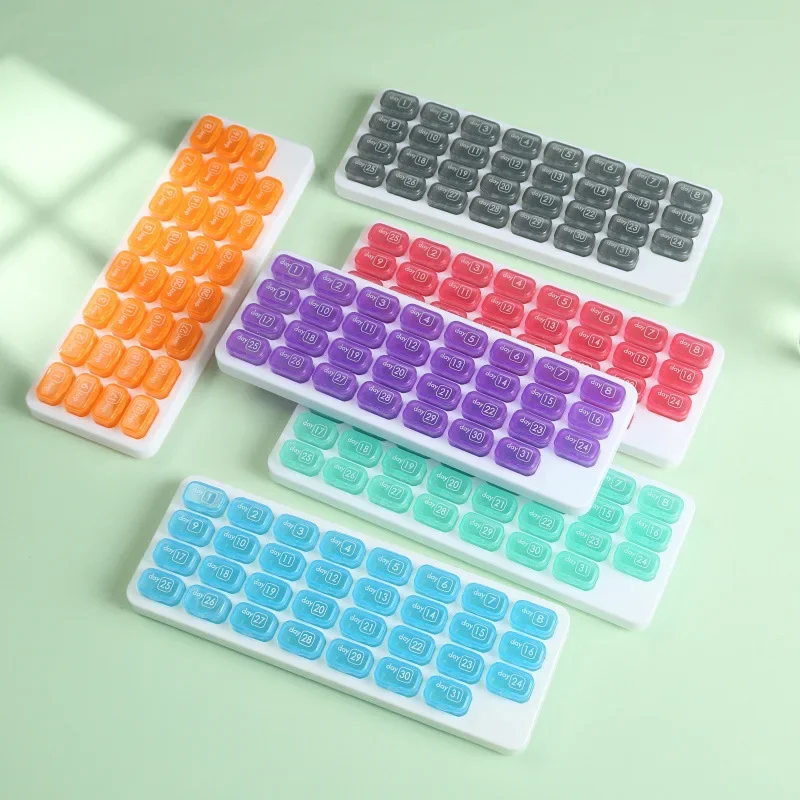 

31 Grids Pill Box Organizer Pill Case Container Travel Pill Storage Box One Month Medicine Dispenser Tablet Drug Container