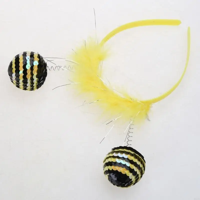 2025 New Head Bands Antena Bandeira da cabeça Acessórios trajes abelhas inseto Hair Bands Kids Kids