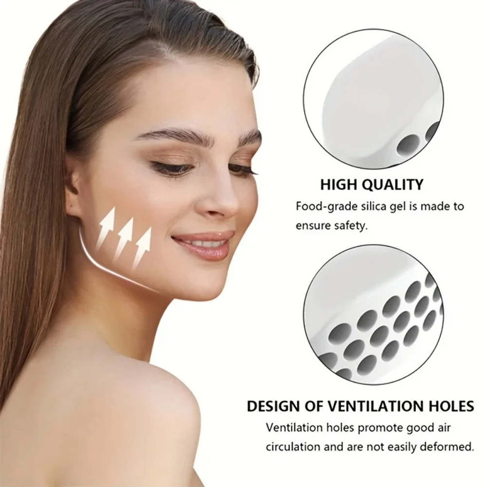 Jaw Trainer Silicone Jaw Shaper Tablets Facial Jawline Exercise Tool For Beginner Intermediate Men Women Jaw Muscle Trainer Tool