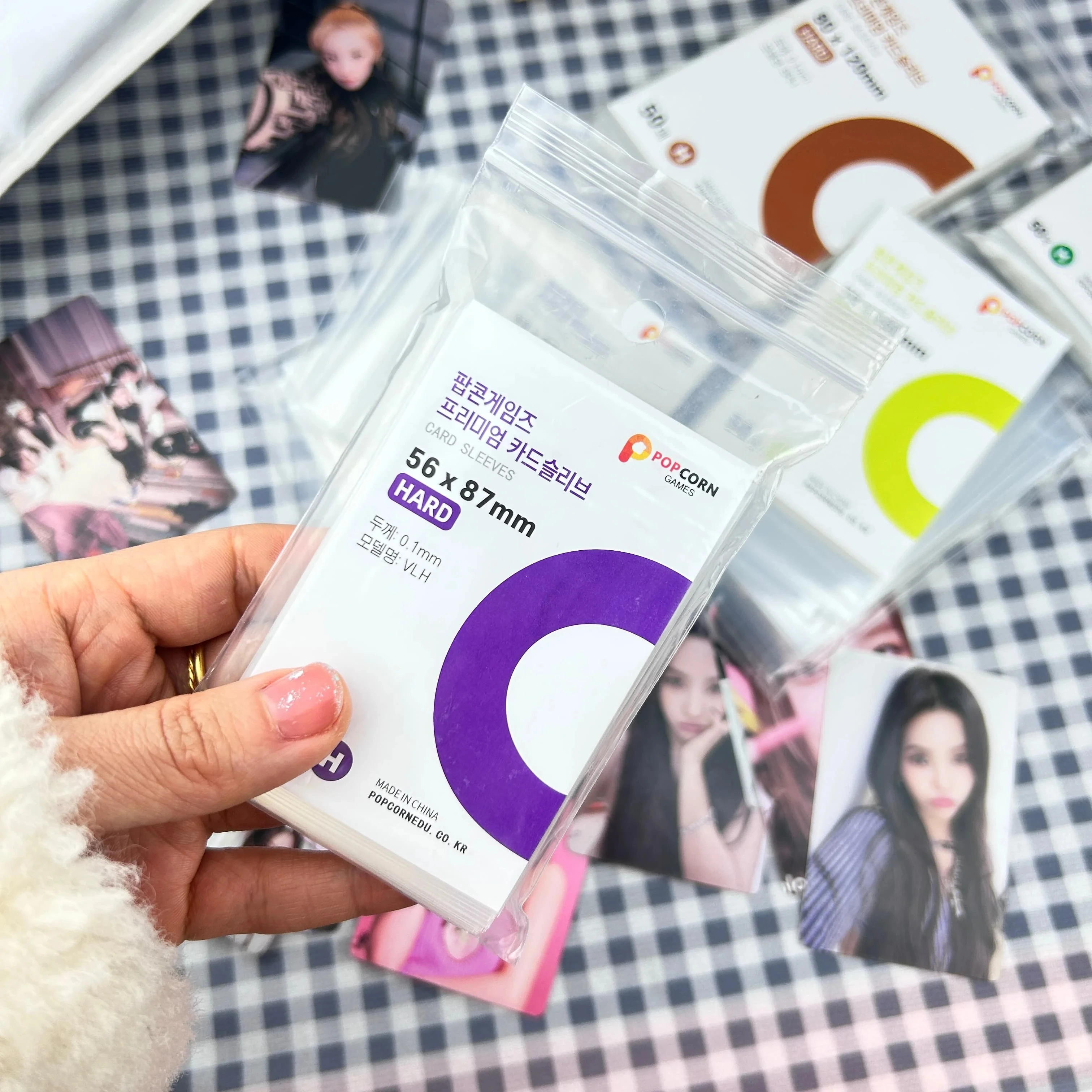 50-200PCS Premium Transparent Kpop Idol Card Protective Sleeve Album Photo Waterproof Protector Game Card Holder