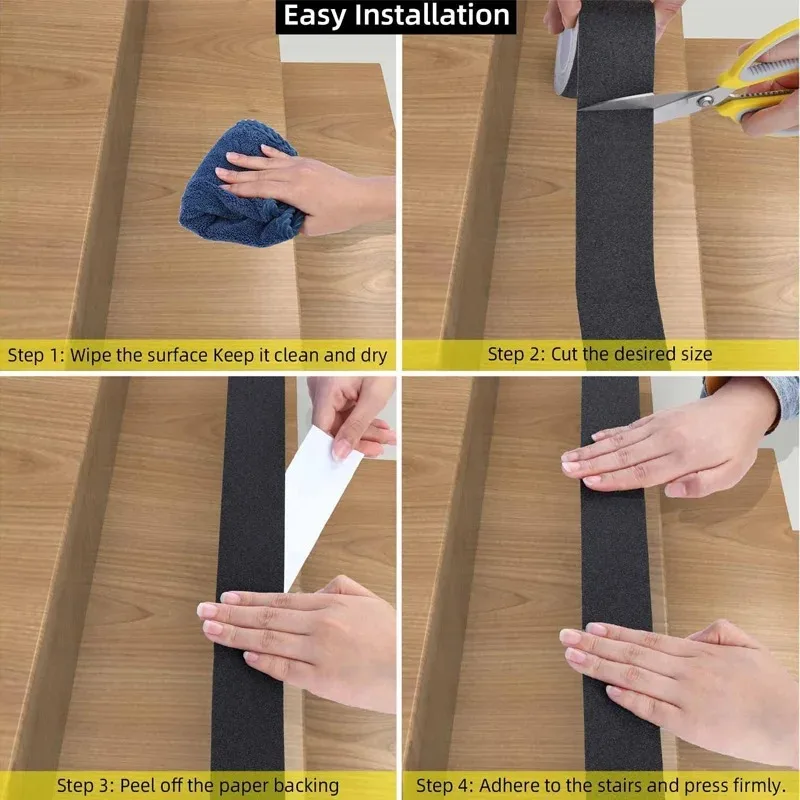 1 Roll Non Slip Safety Grip Tape Anti-Slip Indoor Outdoor Stickers Strong Adhesive Safety Traction Tape Stairs Floor