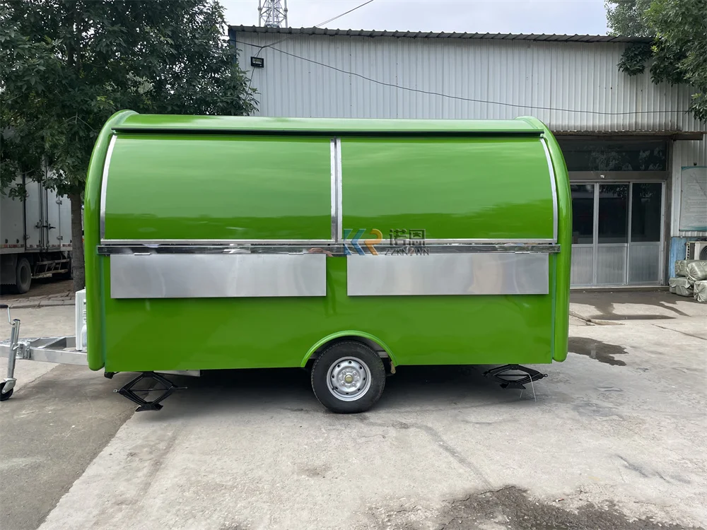 Carrello per gelato mobile per camion per alimenti personalizzato Carrello per hot dog concessione per ristorante di strada completamente attrezzato