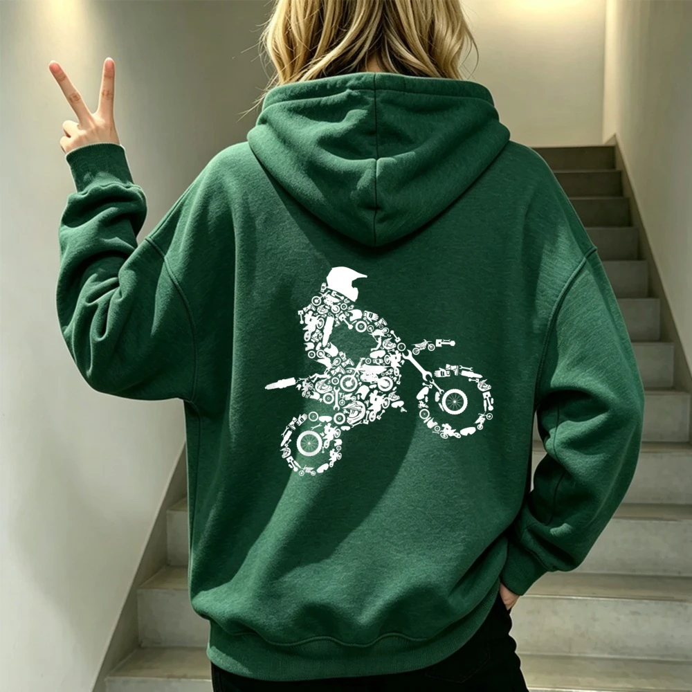 오토바이 장비 아트 프린트 남성용 스웨트셔츠, 캐주얼  - Motorcycle Gear Hoodie 리뷰 및 가격
