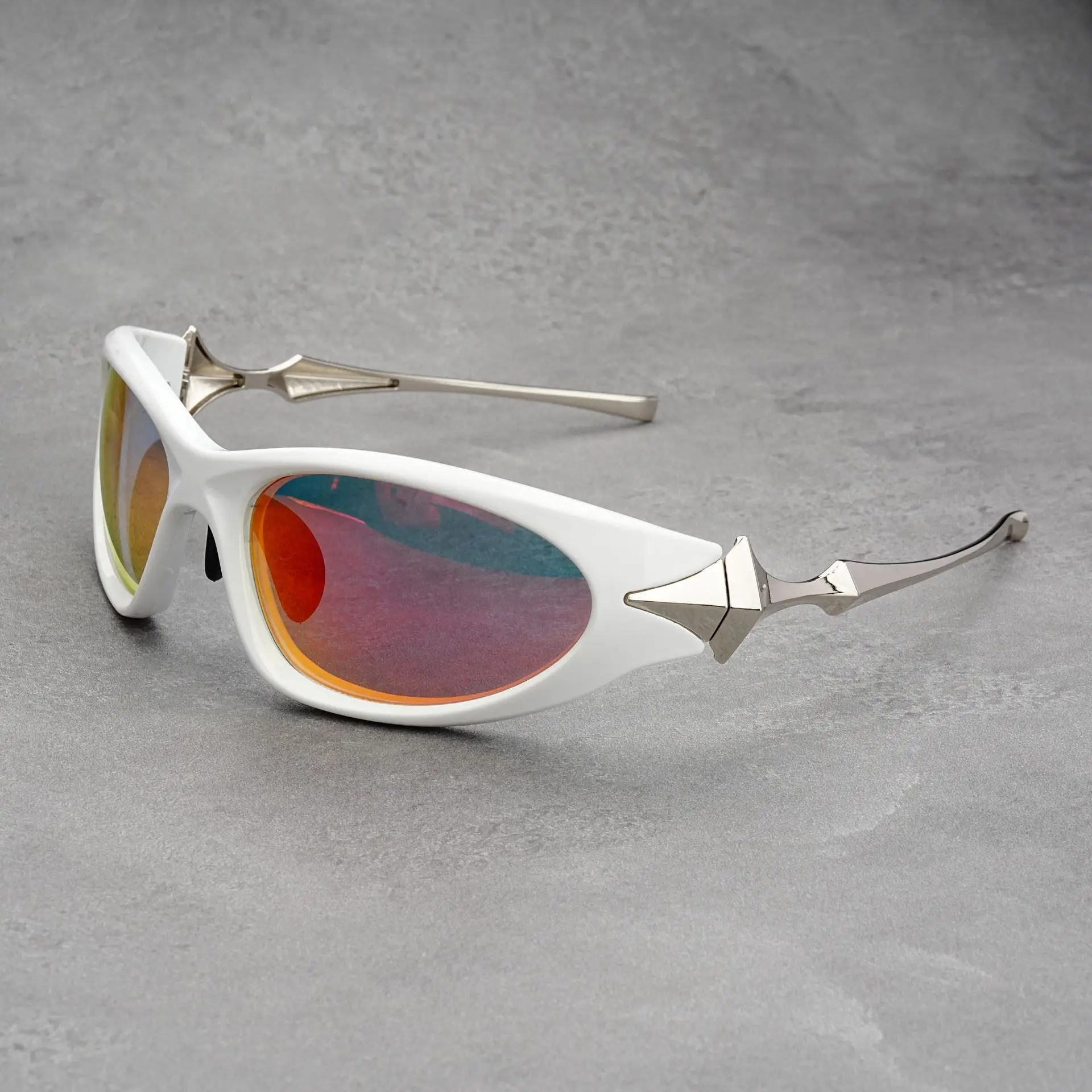 Y2k جديد فاسق نظارات شمسية رياضية للرجال النساء الفاخرة العلامة التجارية مصمم نظارات شمسية الرجال موضة خمر ظلال UV400 حملق نظارات #4