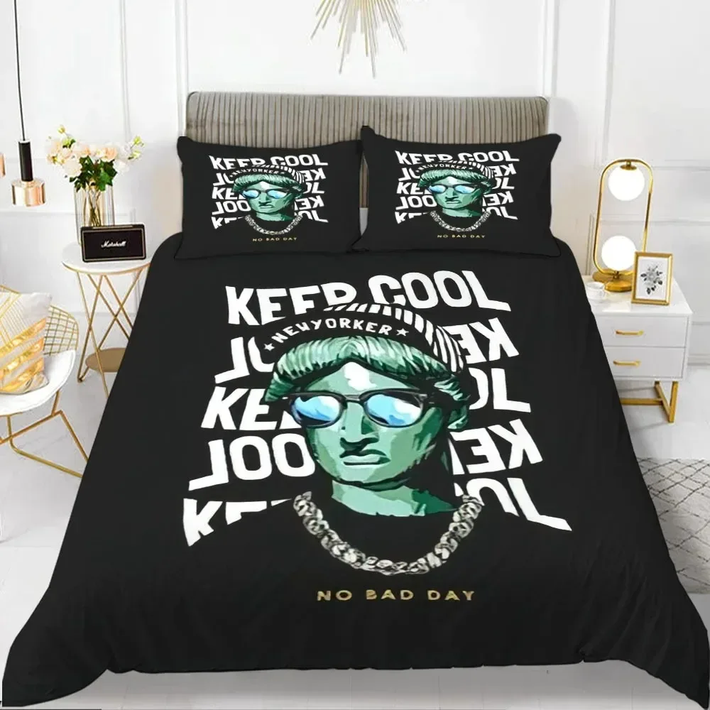 Fashion Girl King Queen Duvet Cover European and American Modern Trend Girly Bedding Set for Teens Polyester Quilt Cover