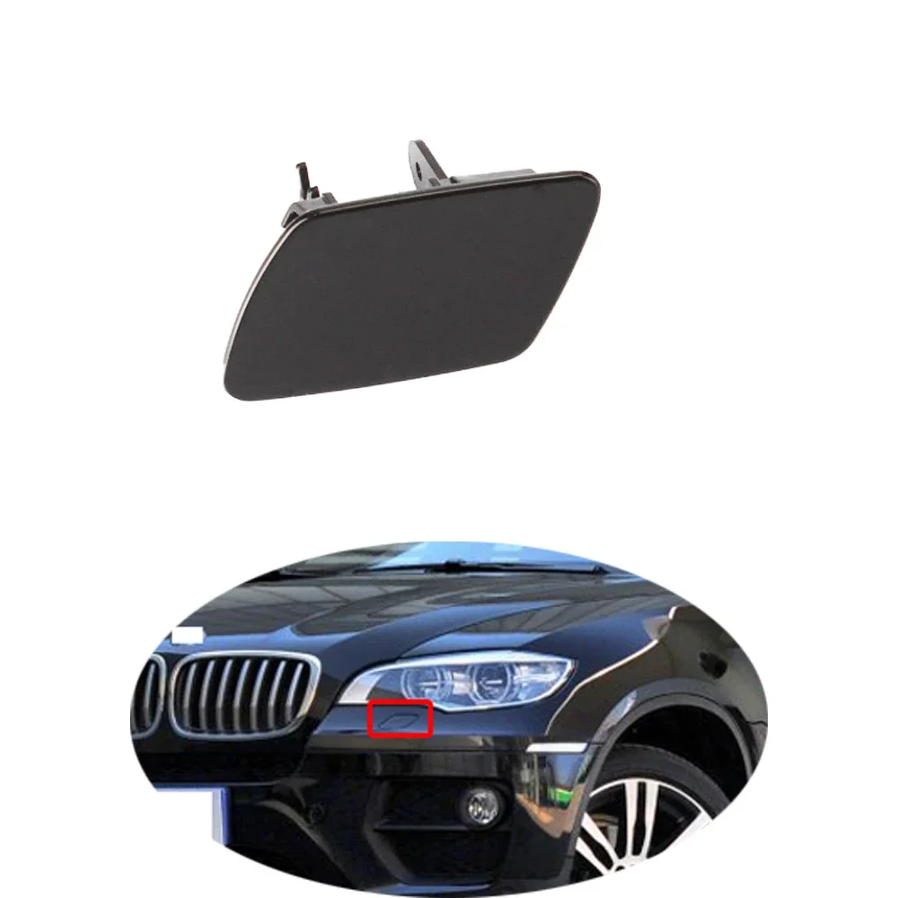 For BMW X5 E70  X6 E71 2009-2014 Front Bumper Headlight Water Spray Nozzle Cover Lid Head Lamp Washer Cleaning Spray Cap