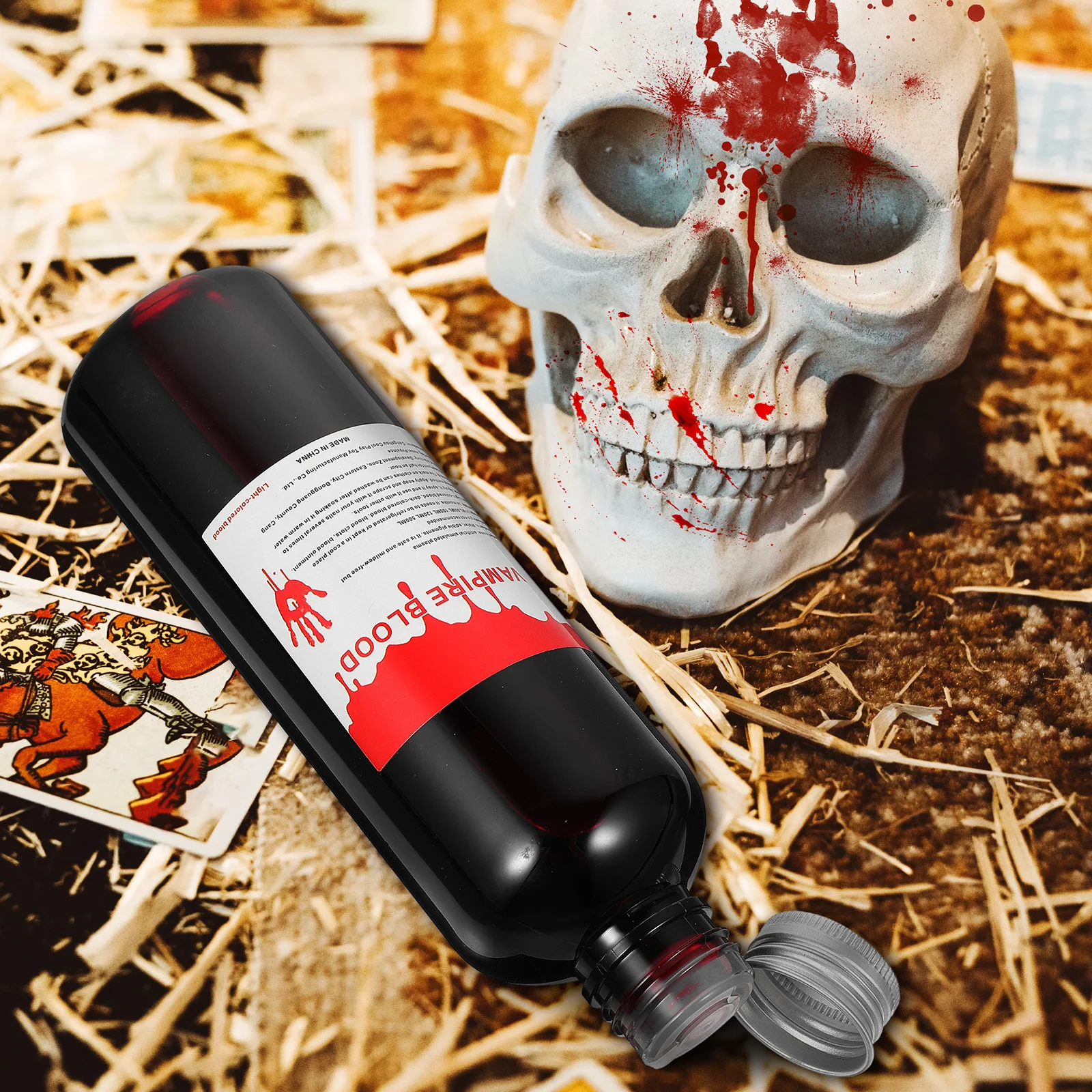 ハロウィンパーティー用品 2本入り 模造血 小道具 リアルな傷 火傷 傷跡 傷口 メイクアップ ハロウィン プラズマ小道具