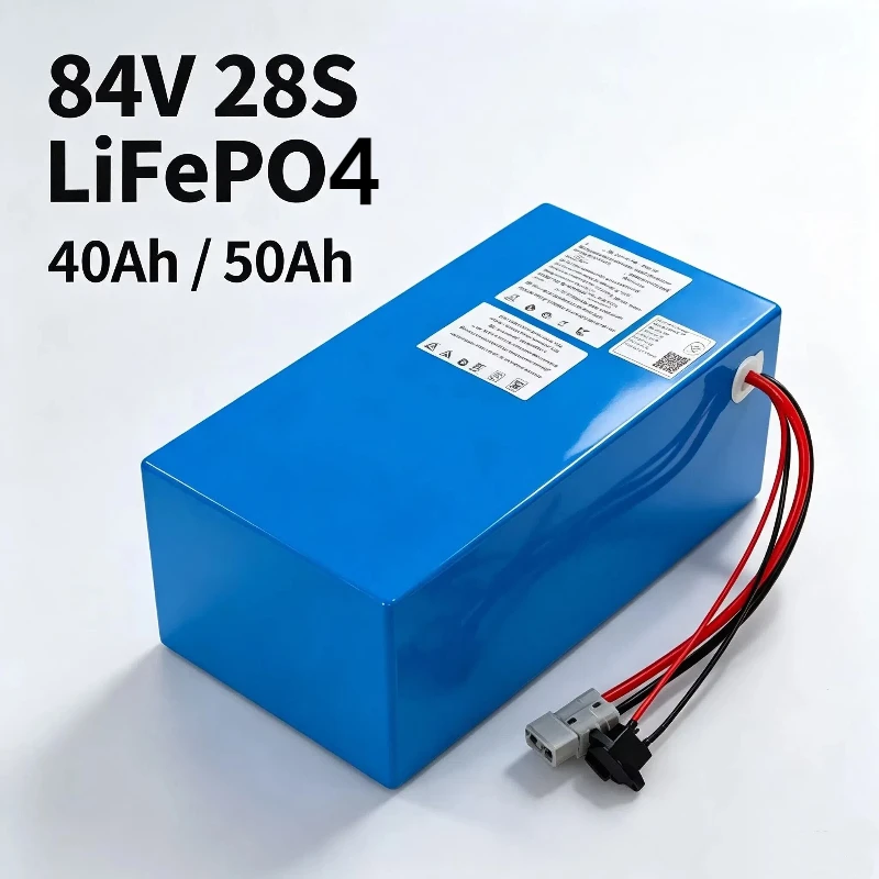 27S 84V 24S 72V 40Ah 40A 50Ah 50A lithium LiFePo4 battery pack with smart Bluetooth App BMS 3000W 4000W 5000W output