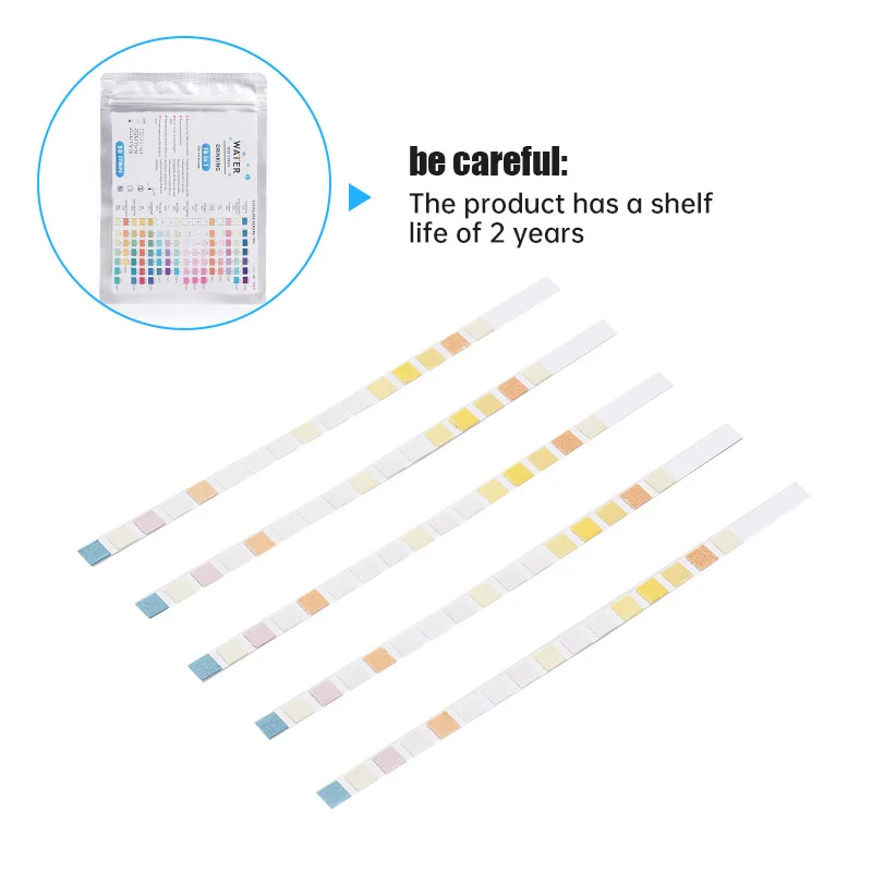 16 In 1 Drinking Water Test Kits Strip Home Water Quality Rapid Detection Spa Water Test Strip for Swimming Pool PH Hardness