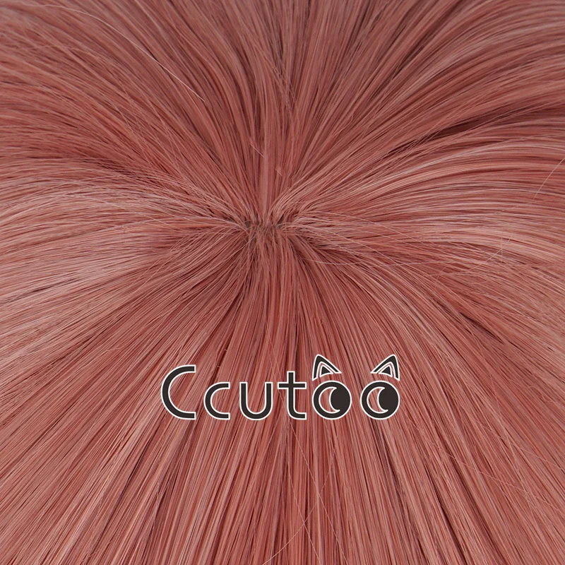 Ebisu-Kofuku Curto Cabelo Sintético Encaracolado, Perucas Cosplay, Rosa, Resistência Ao Calor, Fibra