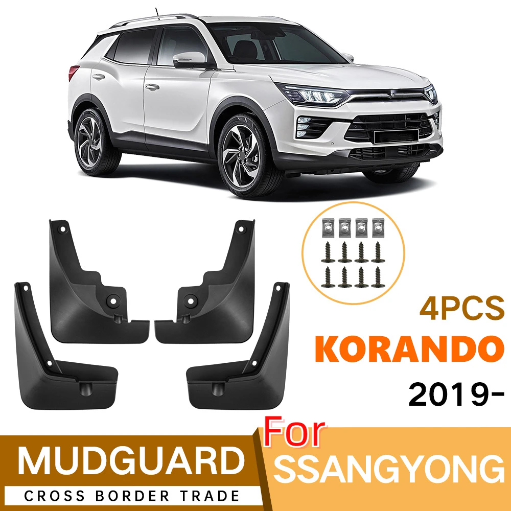 Car Mudflaps Mudguards Fender For Ssangyong Torres 2022 Korando 2019-2024 Fender Mud Guard Flap Splash Flaps Mudguard