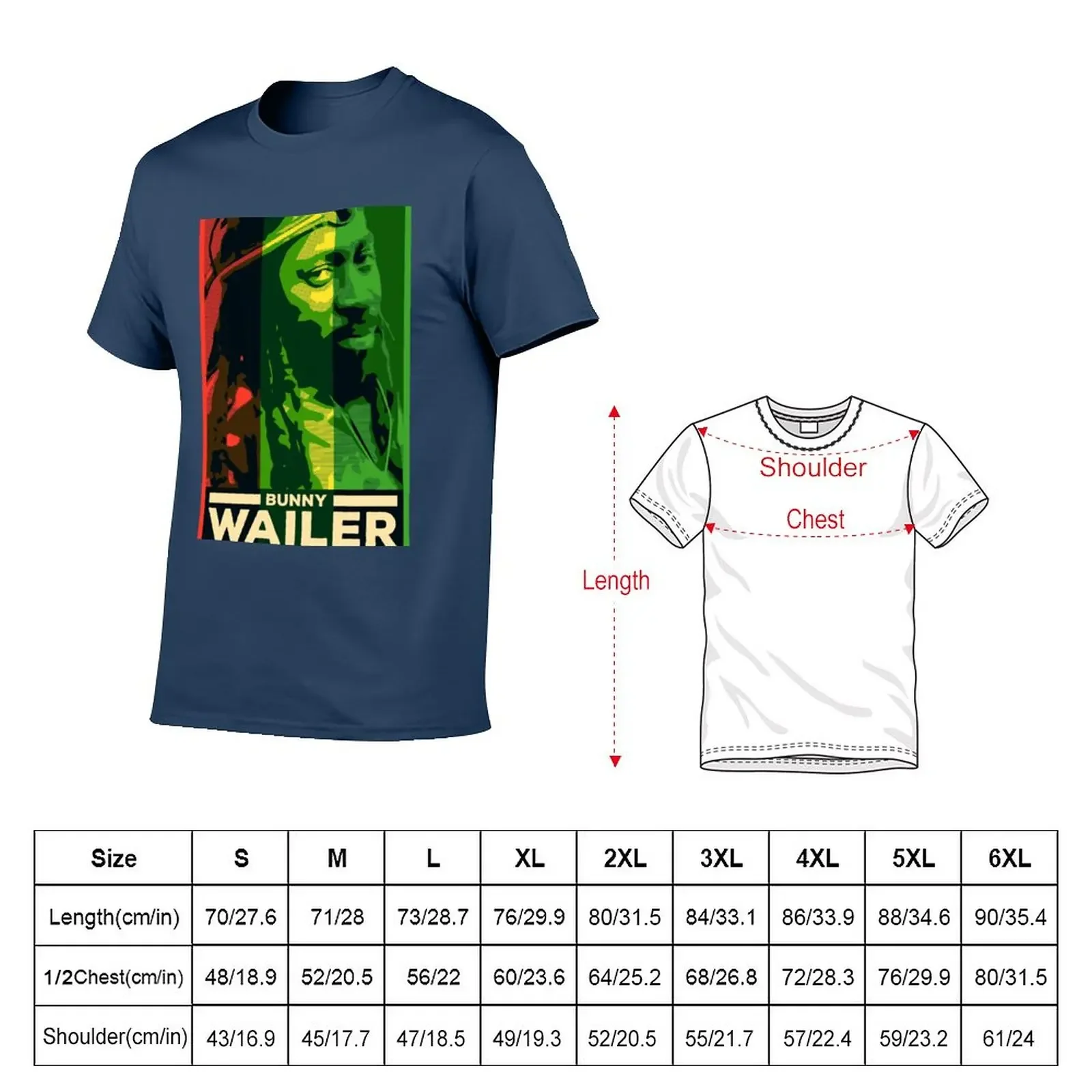 Reggae Legends | Bunny Wailer | RASTA Poster | Famous Jamaican Reggae Singer T-Shirt aesthetic clothes tops sublime men t shirt