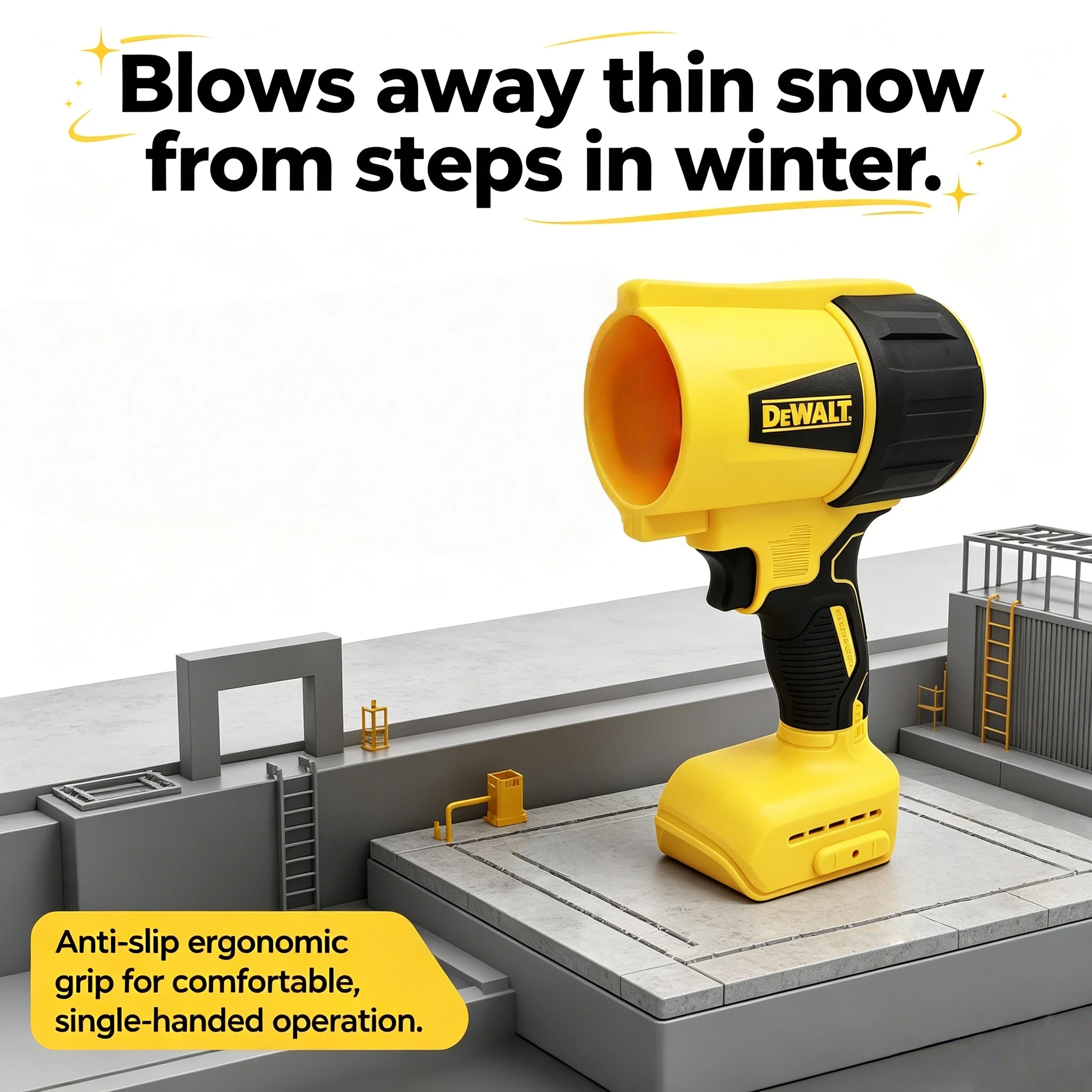 Dewalt 30000RPM Air Blower Cordless Turbo Fan Handheld Violent Fan Dryer 20V Rechargeable Dust Blowing Tool（no battery)