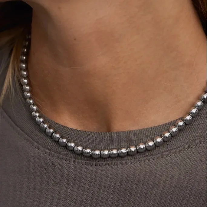 Versatile Beaded Necklace Adjustable Length Neckchain for Party Wear Fashion Jewelry Accessories Gift