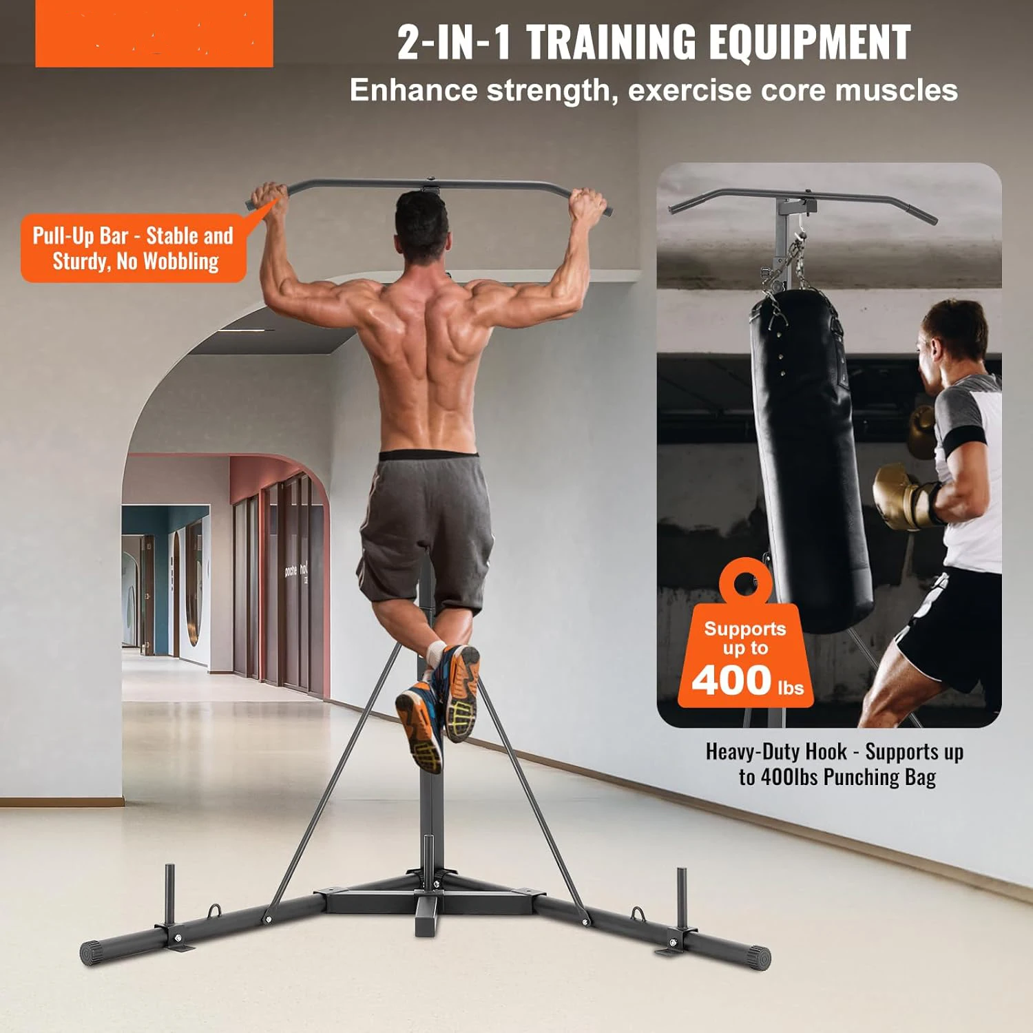 

Steel Adult Boxing Rack Set Speed Ball & Sandbag Rack with Exercise Floor Punching Bag