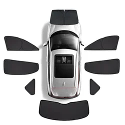 For MG ZS 2025 2020 2024 2022 Accessories Black Full Light-proof Car Sun Shade Side Window Sun Visor UV Heat Protection Curtains