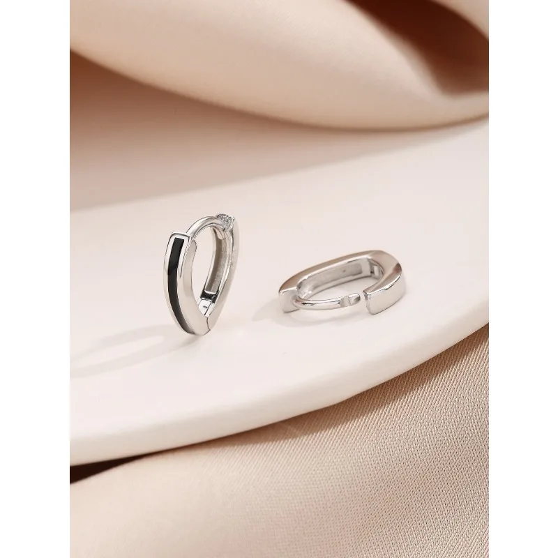 

InsS925 Silver Simple Peach Stud Earrings Fashion Temperament Light Luxury New Stud Earrings Jewelry