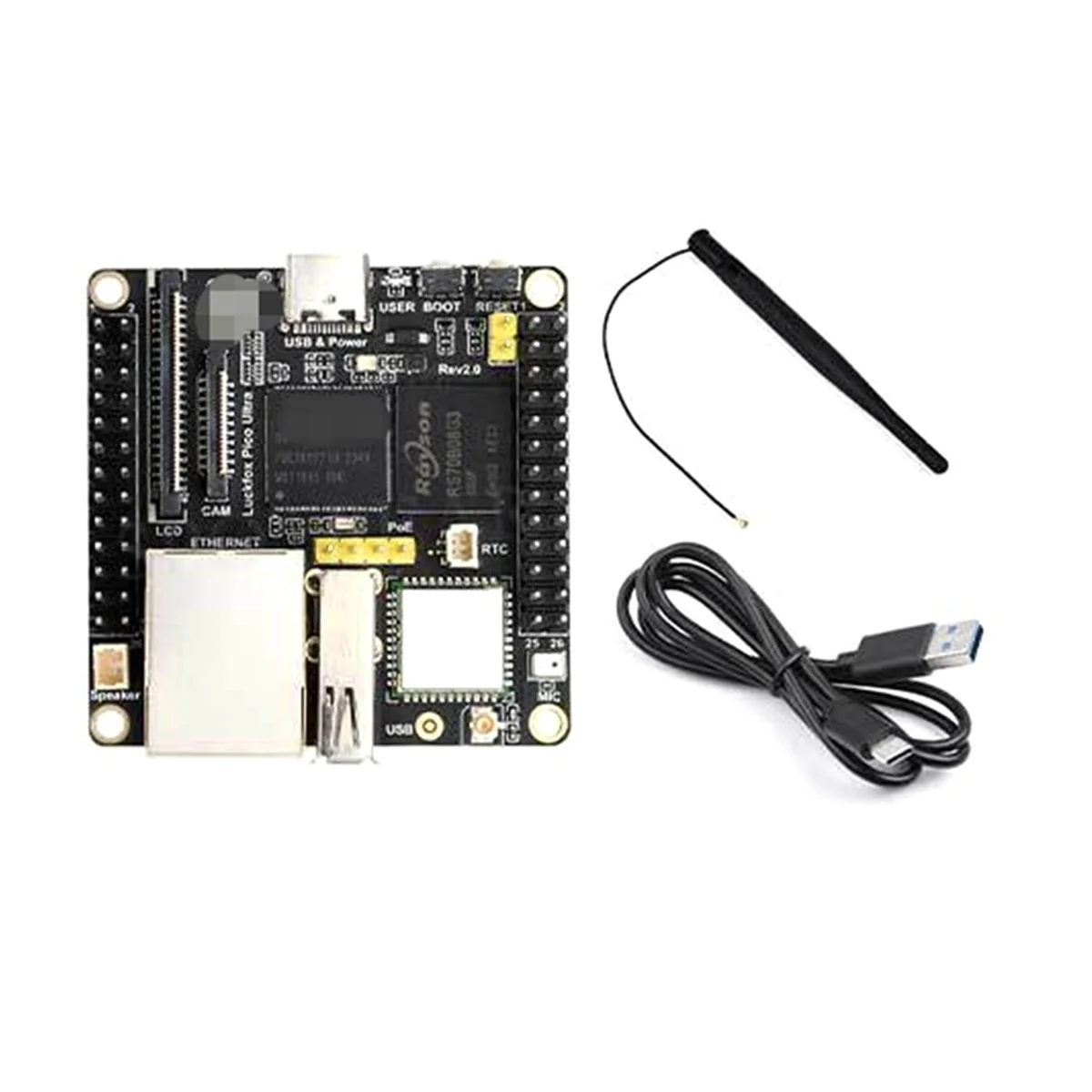 N18R per scheda di sviluppo Ultra - Scheda madre Micro-Linux RV1106, EMMC da 8 GB, con WIFI-No-POE