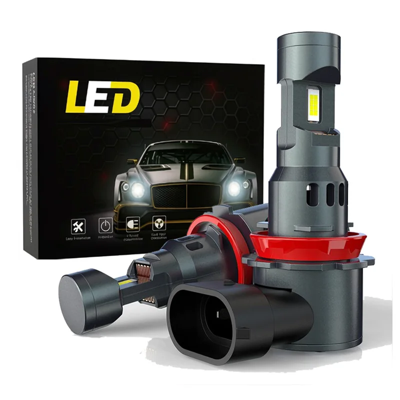

2pcs LED Headlight H11 CANBUS Super Bright Bulb Lamp Car Lights 6000K White Turbo Auto Automobile Headlamp Plug&Play 12V 24V