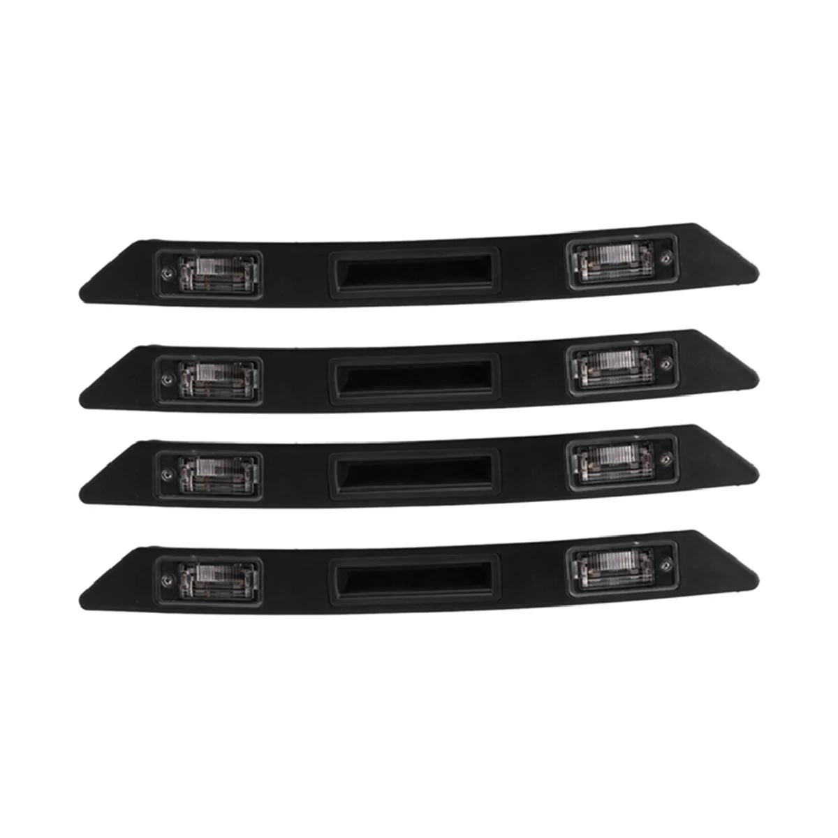 4Pcs Car Trunk Grip License Plate Light Trim Assembly for Audi A3 A4