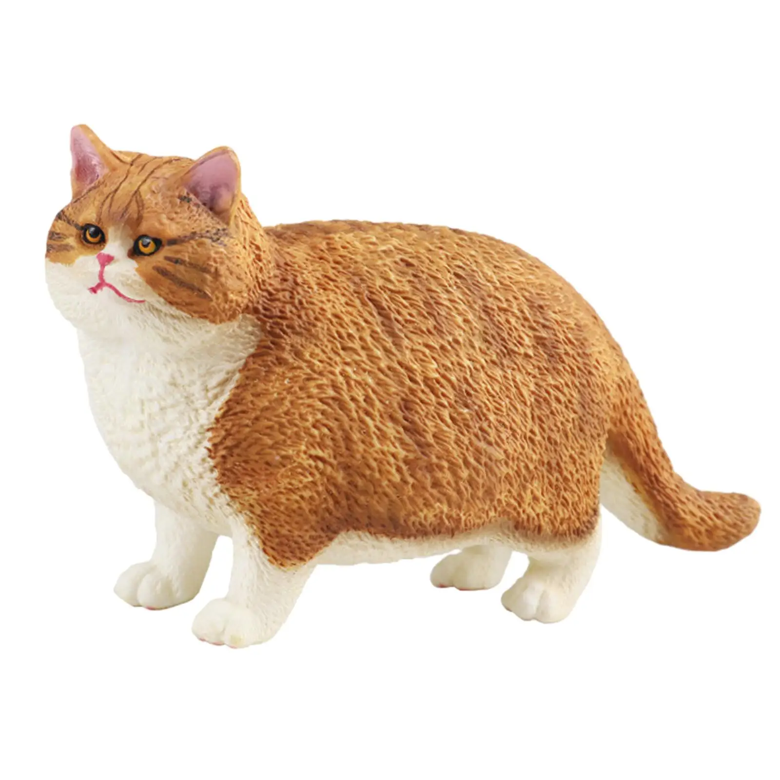 2-4pack Realistic Cat Figurine Miniature Simualtion Cat Figure for Gifts Patio