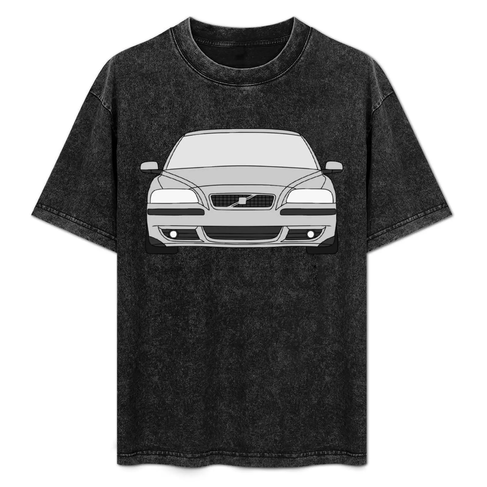 

S60R V70R P2R 2004-2007 silver color T-Shirt Breathable Lightweight Summer Top