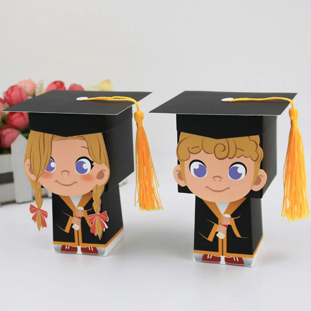 

50pcs/set Graduation Candy Box Small Gifts For Big Celebrations Cute Appearance. Can Be Used