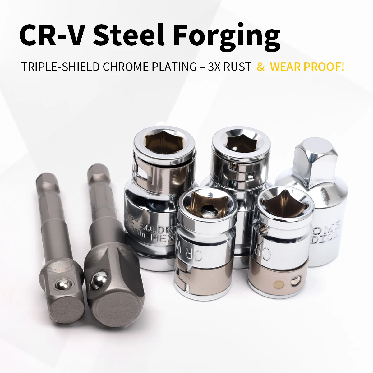 Juego de adaptador de cabezal convertidor de llave de trinquete, soporte de broca de tuerca de 6 puntos, herramienta de reparación de accionamiento de destornillador, 15 Uds.