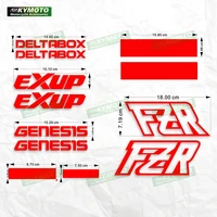 Para Yamaha FZR accesorios de motocicleta pegatina de carenado decorativa kit de calcomanías impermeables para coche completo
