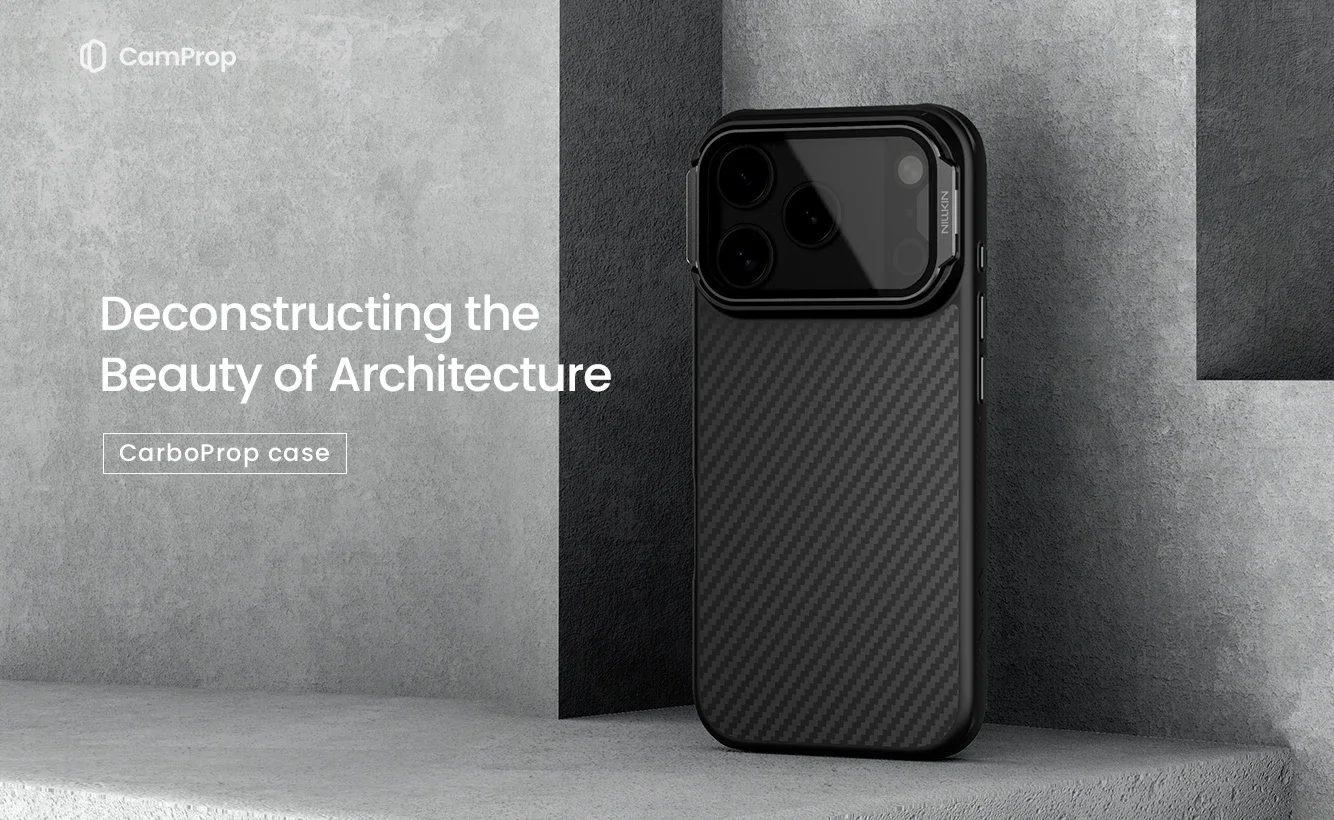 

Nillkin for Iphone 17 Pro Max CarboProp Magnetic Phone Case Aramid Fiber+TPU Lens Protection Bracket Case for Iphone 17 Pro